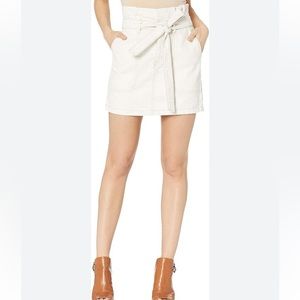 Free People Womens Tie Pocketed Zippered Mini Skirt